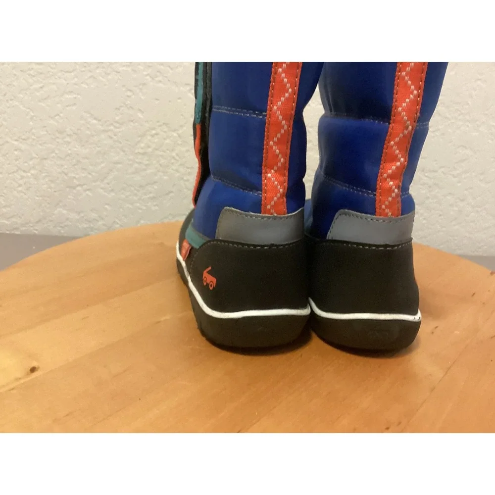 See Kai‎ Run Sam Waterproof Insulated Snow Boots Blue Black Kids Size 12